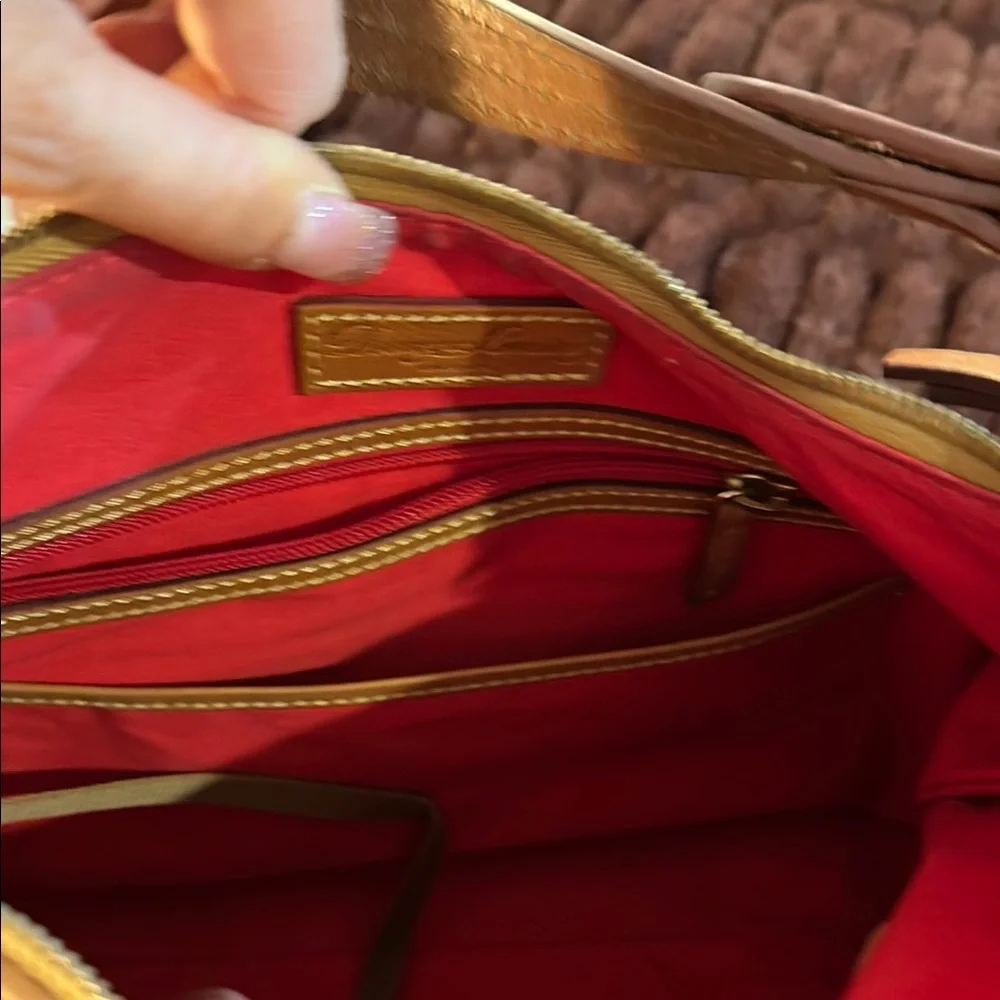 Dooney & Bourke Brown Suede Women's Bag - Picture 7 of 8